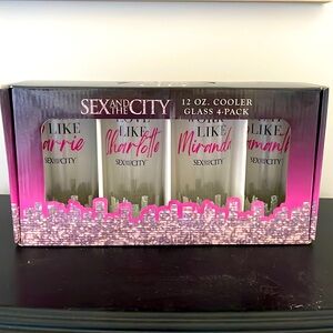 Sex and the City 12 oz. cooler glasses!